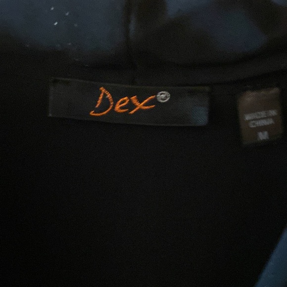 Dex metropolitan black sheer blouse size medium - Picture 3 of 7